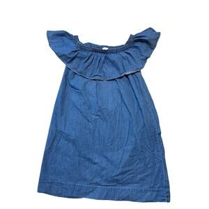 CREW CUTS Blue lightweight Denim Dress size Girls 10, sleeveless shift